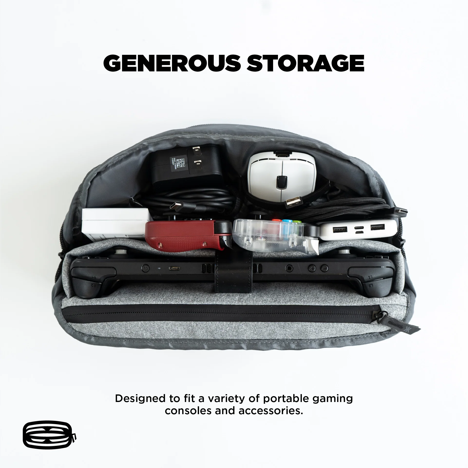 Pro Gaming Gear Carry Bag - Ash Grey - Image 4